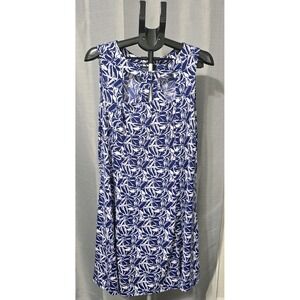 Perceptions Women's 16P Sleeveless Dress Blue/White